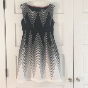 Beautiful black & white cocktail dress